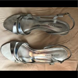 Silver Evening Sandals